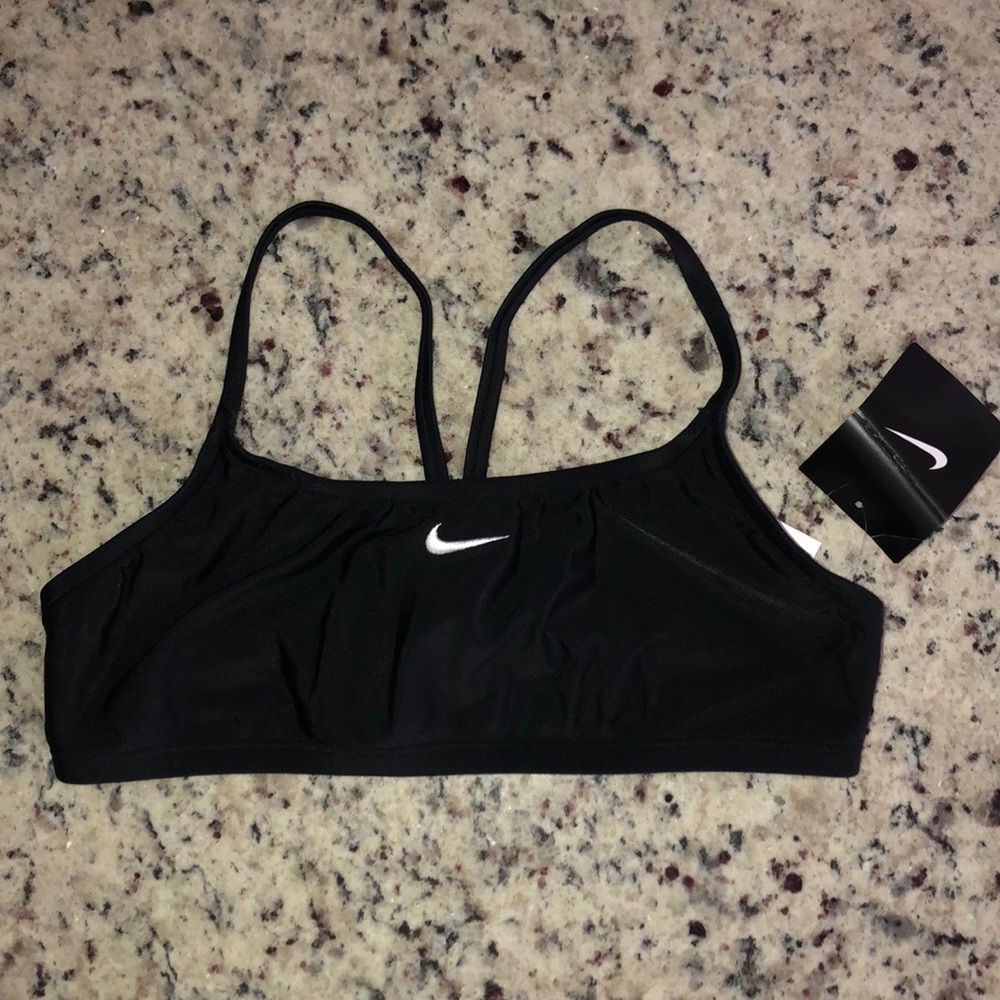 NWT Nike Two Piece Swimsuit Black